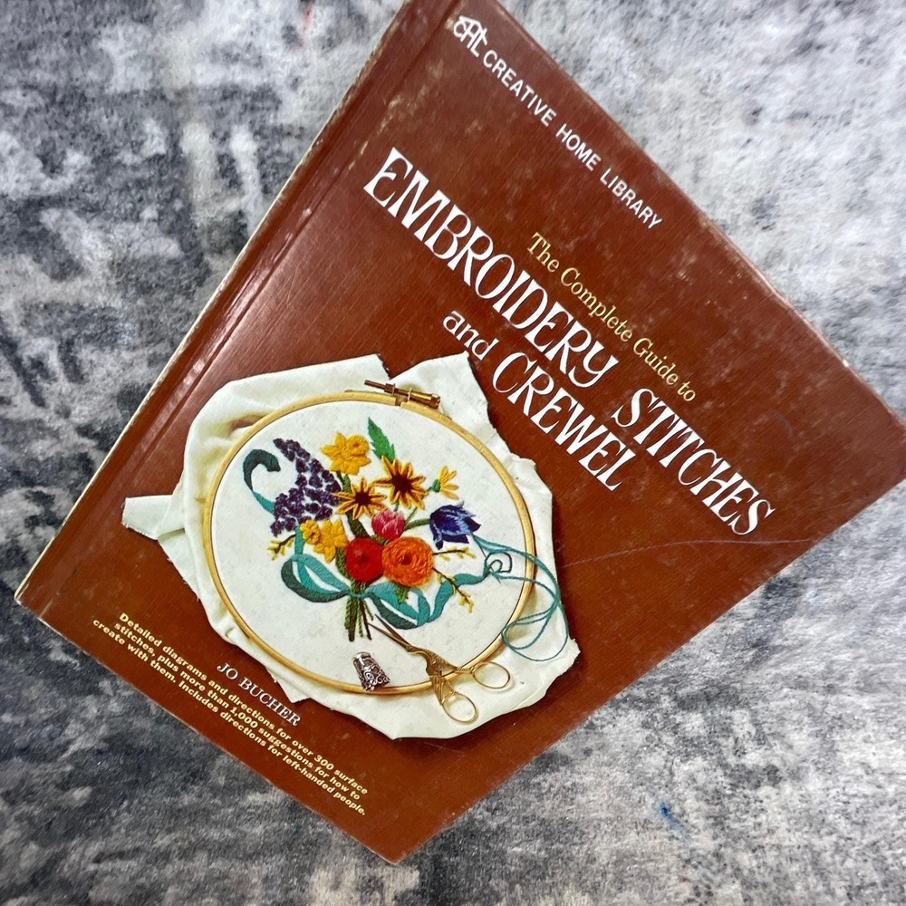 Embroidery Stitches and Crewel Complete Guide Jo Bucher Dictionary Needlework